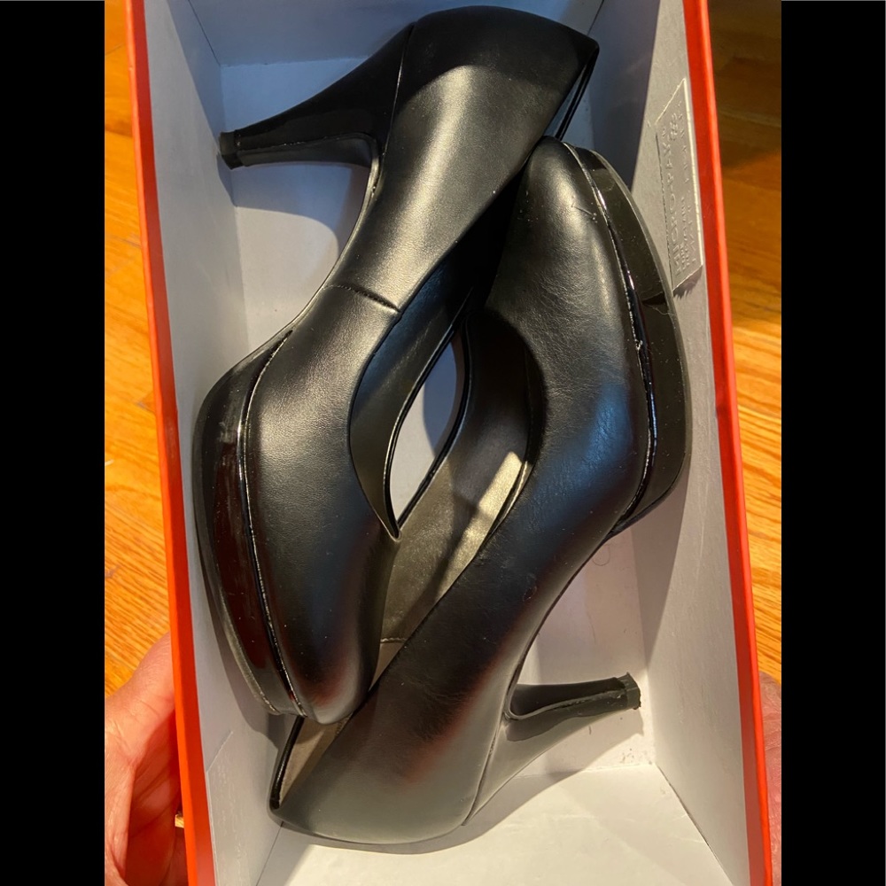 Black platform heels